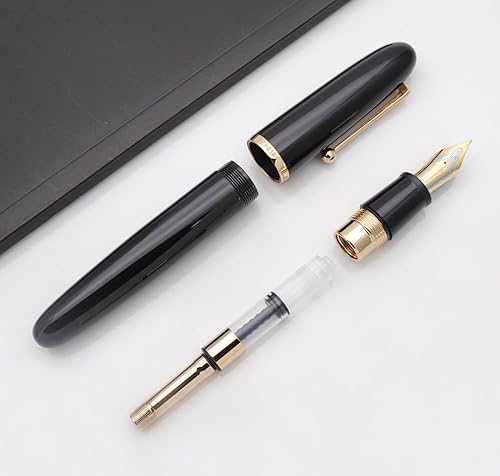 Miniatura 4 de JINHAO 9019 - Pluma estilográfica serie Dadao con convertidor de tinta de alta capacidad (negro, punta fina de 0.020 in)