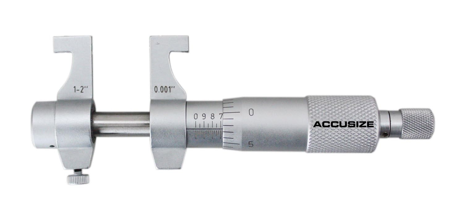 accusize – 1 – 2 "x 0.001" micrómetro de interior, acabado en cromo satinado), # eg00 – 3222