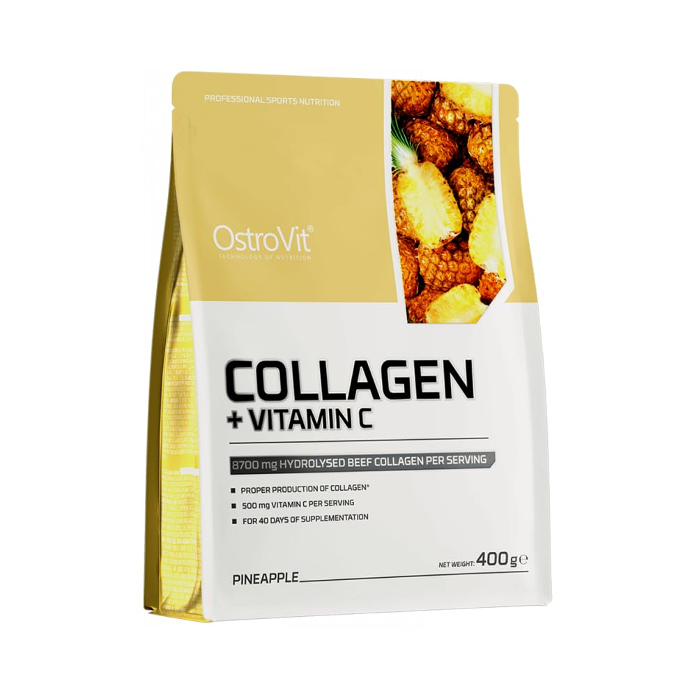 OstroVit Collagen + Vitamin C – Ananas-Geschmack (400 g)