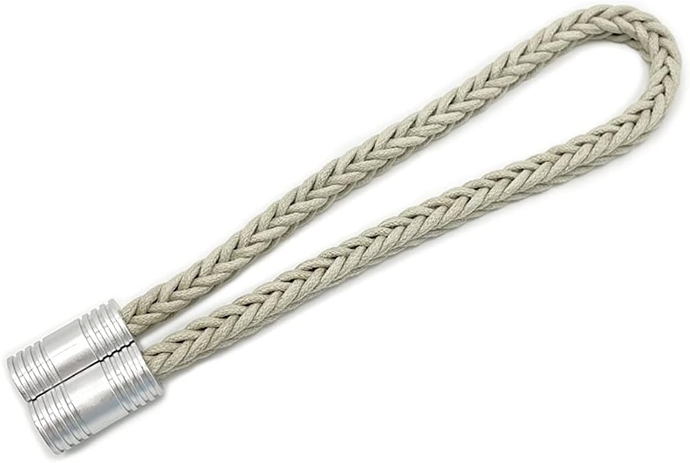 Curtain Bandage Cute Magnetic Buckle Free Punching Bedroom Living Room Soft Decoration(E)