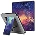 Produktbild CASEBOT Hülle kompatibel für Kindle Oasis 10. Generation (2019 Modell) und 9. Generation (2017 Modell) - Kickstand Schutzhülle mit Kartenfach, Handschlaufe und Auto Wake/Sleep, Die Galaxie