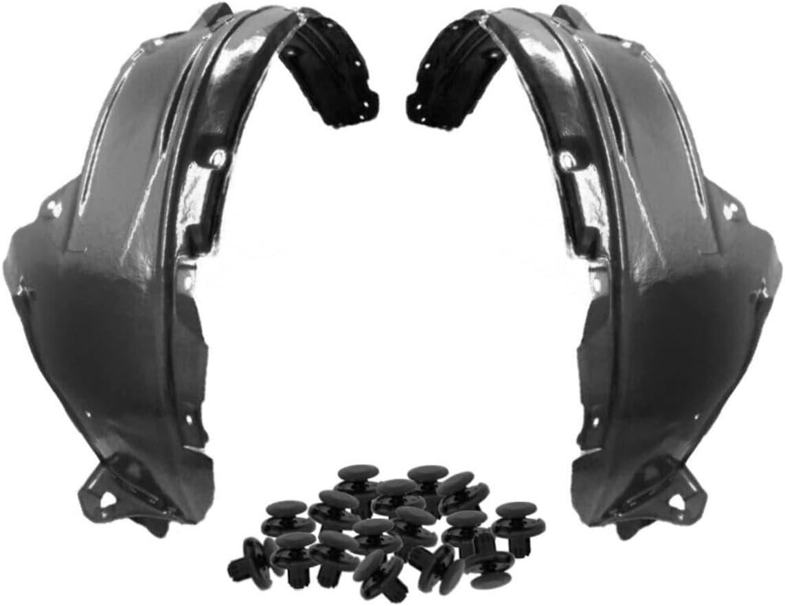 Parts N Go 2007-2009 CRV Front Fender Liner Set with Clip/Fasteners HO1250110 HO1251110 74150SXSA00 74111SWAA00