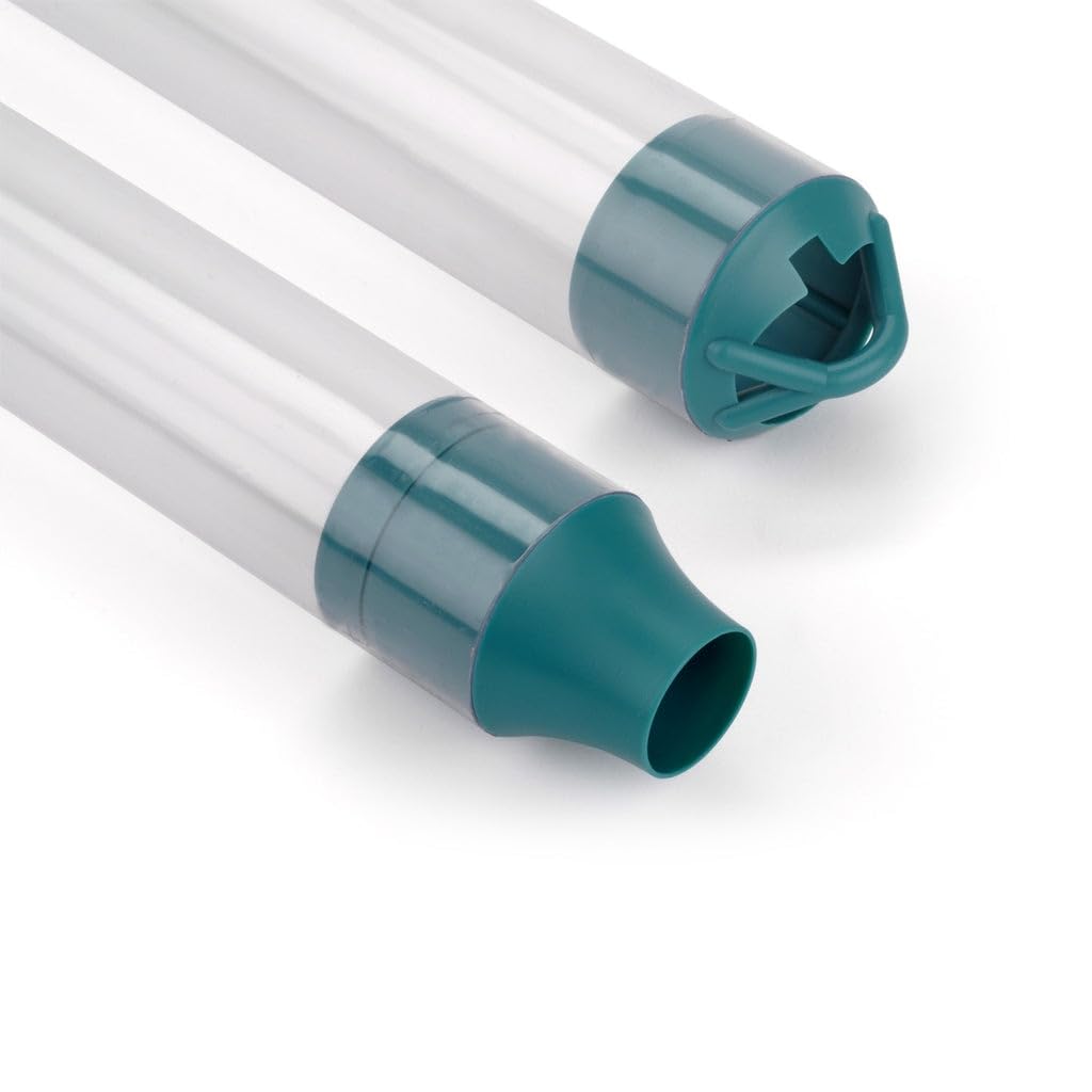 EcoBailer PRO Clear PVC Weighted Disposable Bailer 1.5" OD x 1 Ft, 347 mL Groundwater Sampling Tube with Big Mouth Spout, Top or Bottom Emptying Device, Case of 24, ecoPVC-PRO-151W