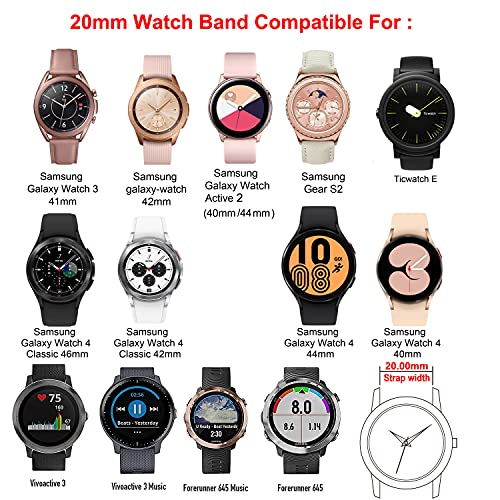 Gelishi 20Mm Bands Compatible With Galaxy Watch 5 Band 44Mm 40Mm, Galaxy Watch 4 Band Women Bracelet Bling Band For Galaxy Watch 5 Pro 45Mm/Galaxy Active 2 Watch Band Purple #TOP3