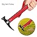 VGEBY1 Tent Hammer, 3 Colors Portable Aluminium Alloy Handle Outdoor Camping Hammer Tent Peg Stake Extractor Puller(Red)