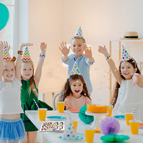 Msjehqi Princess Slap Bracelet - 36Pcs Princess Slap Bracelet And 50 Pcs Stickers For Kids Boys & Girls Birthday Party Supplies Favors thumb #5