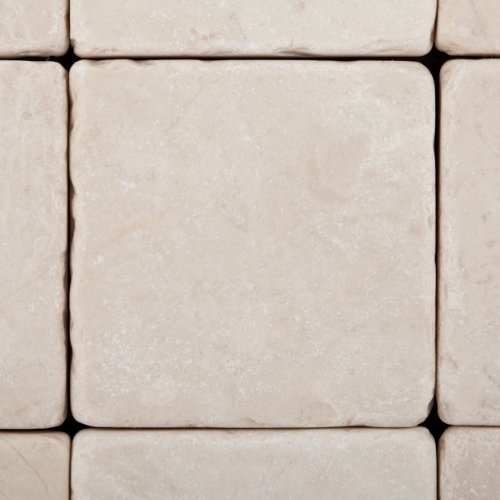 Turkish Crema Marfil Marble 4 X 4 Tumbled Field Tile - 4-Pcs. Sample-Set #TOP1