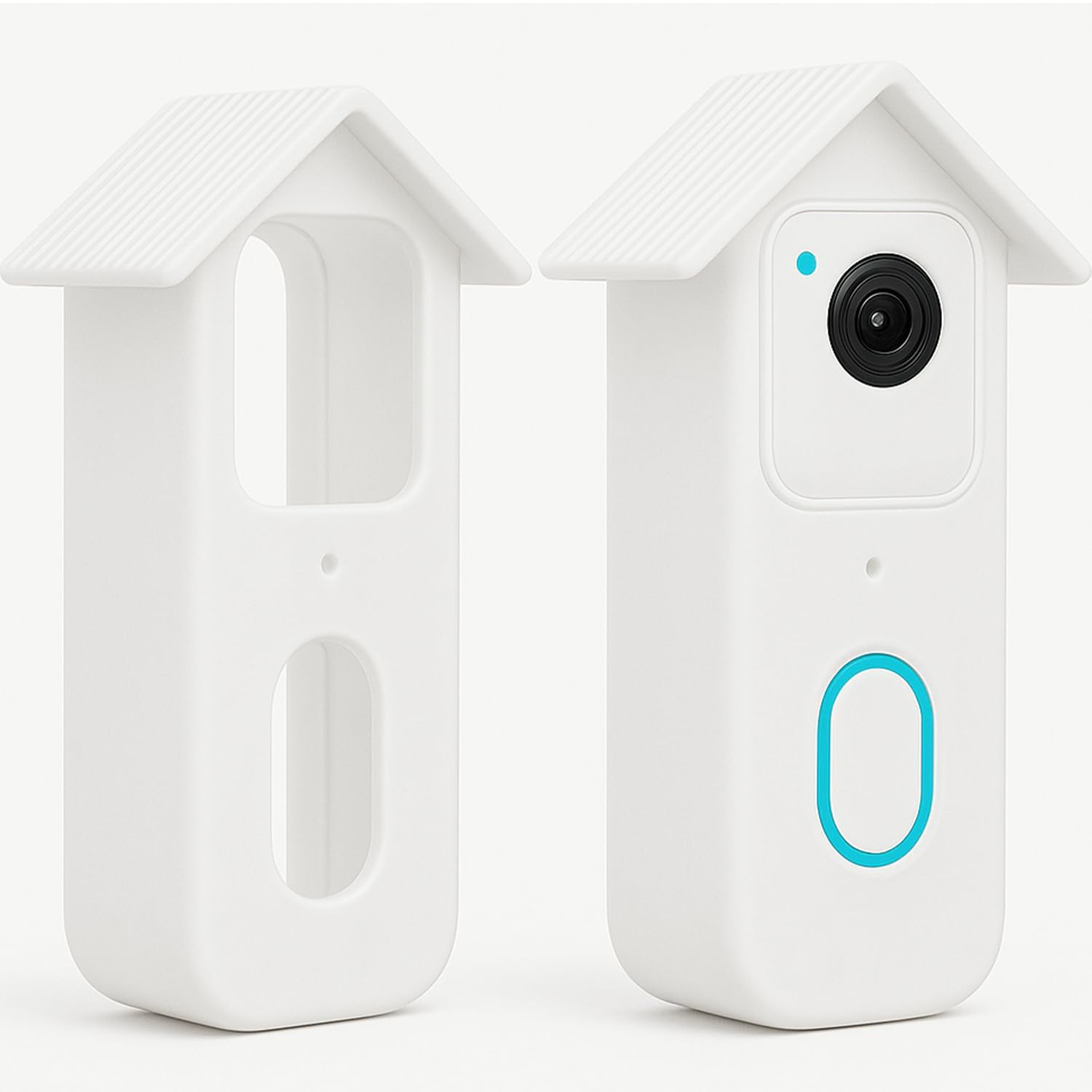 Weatherproof Silicone Protective Case for Blink Video Doorbell (2nd Gen), Easy to Install and Durable Outdoor Protective Cover (White)-image-40