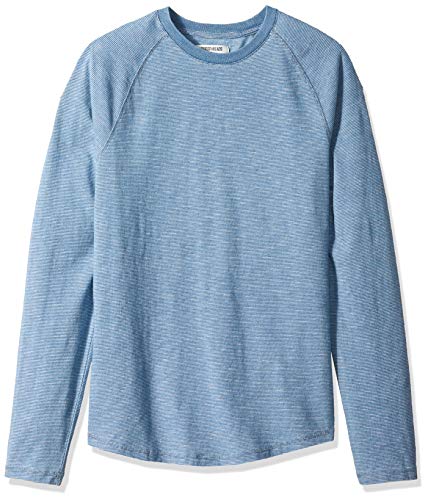 Amazon Brand - Goodthreads Men s Long-Sleeve Indigo Raglan T-Shirt, Light Feeder Stripe, XX-Large