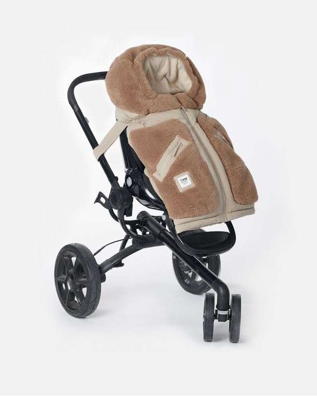 Miniatura 4 de 7AM Enfant Saco para cochecito y asiento de automóvil, manta ajustable de invierno con cremallera para niño y niña, saco de dormir cálido con