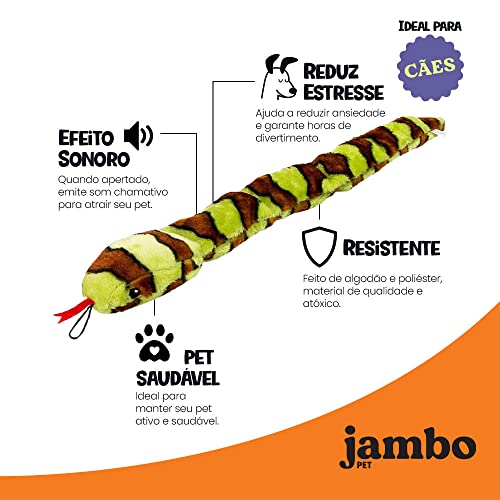 Mord Pelúcia Cobra Big Sound Jambo para Cães