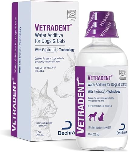 Vetradent® Aditivo de agua para perros y gatos, 17 oz