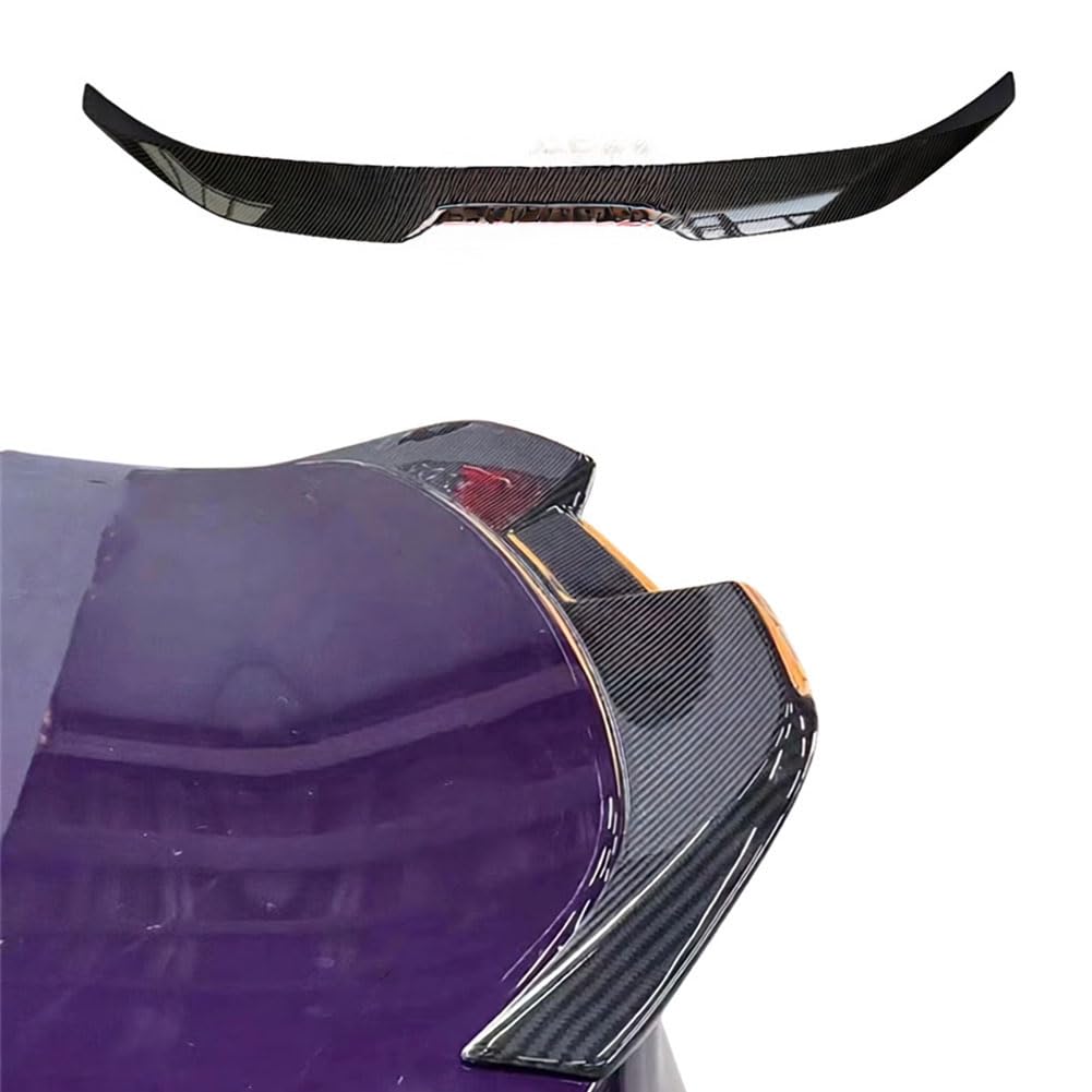 Kompatibel für BMW 2 Series G42 2023–2024, Auto-Heckspoiler, Festem Windabweiser, Hinteren Kofferraum-Dach-Sport-Splitter,Carbon Fibre