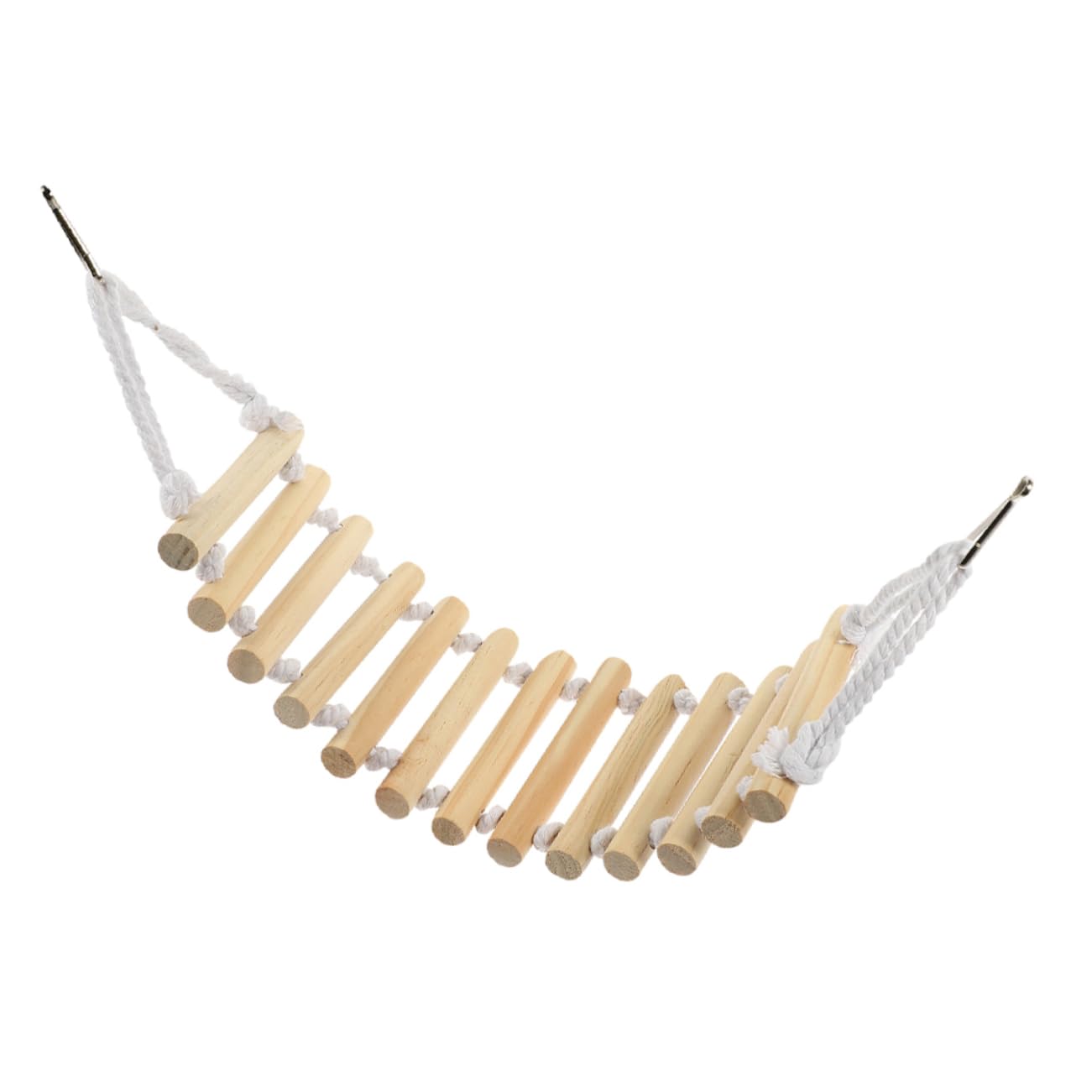 CIYODO Climbing Toy for Reptiles Wooden Hanging Ladder Decorative Bridge Pet-Friendly Natural Wood Safe for Geckos Lizards Turtles Stimulating Design