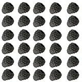 30 piezas de frambuesas falsas para decoración del hogar y cocina, uso en centros de mesa de boda, fiestas temáticas y fotos (B)