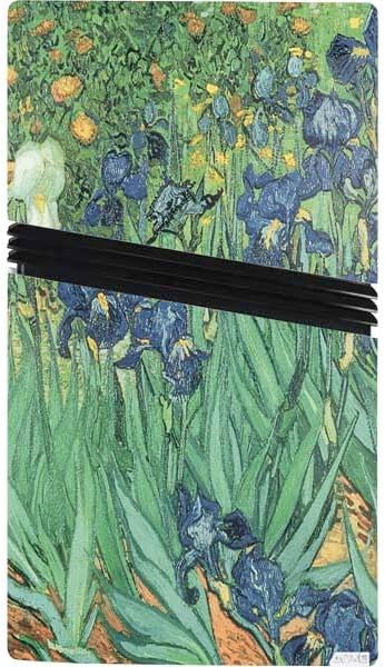 Skinit Decal Gaming Skin Compatible with PS5 Pro Bundle - Officially Licensed Van Gogh - Irises by Van Gogh Design