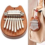 Hosrivae Spirited Away - Mini caja de música para pulgar de 8 teclas, color marrón (7 x 5 (A)