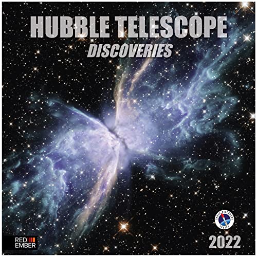 RED EMBER Hubble Telescope 2022 Hangable Wall Calendar - 12" x 24" Opened - Thick & Sturdy Paper - Giftable - Expand Your World and Expand Your Mind