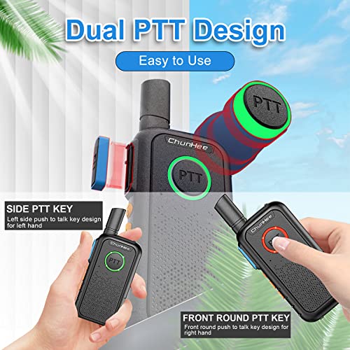 Chunhee Wireless Intercom System For Elderly/Kids, Home Room To Room Communication, 1.5 Miles Long Range 16 Channel Intercom System For Office/Camping/Hiking/Vacation (2 Pack) #TOP3