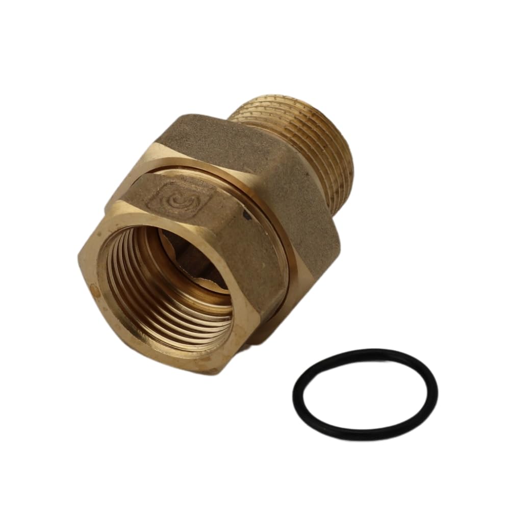 Raccordo a vite con O-ring 2" IG/AG in ottone, filettatura interna esterna in ottone, viti per acqua potabile, raccordo filettato in ottone