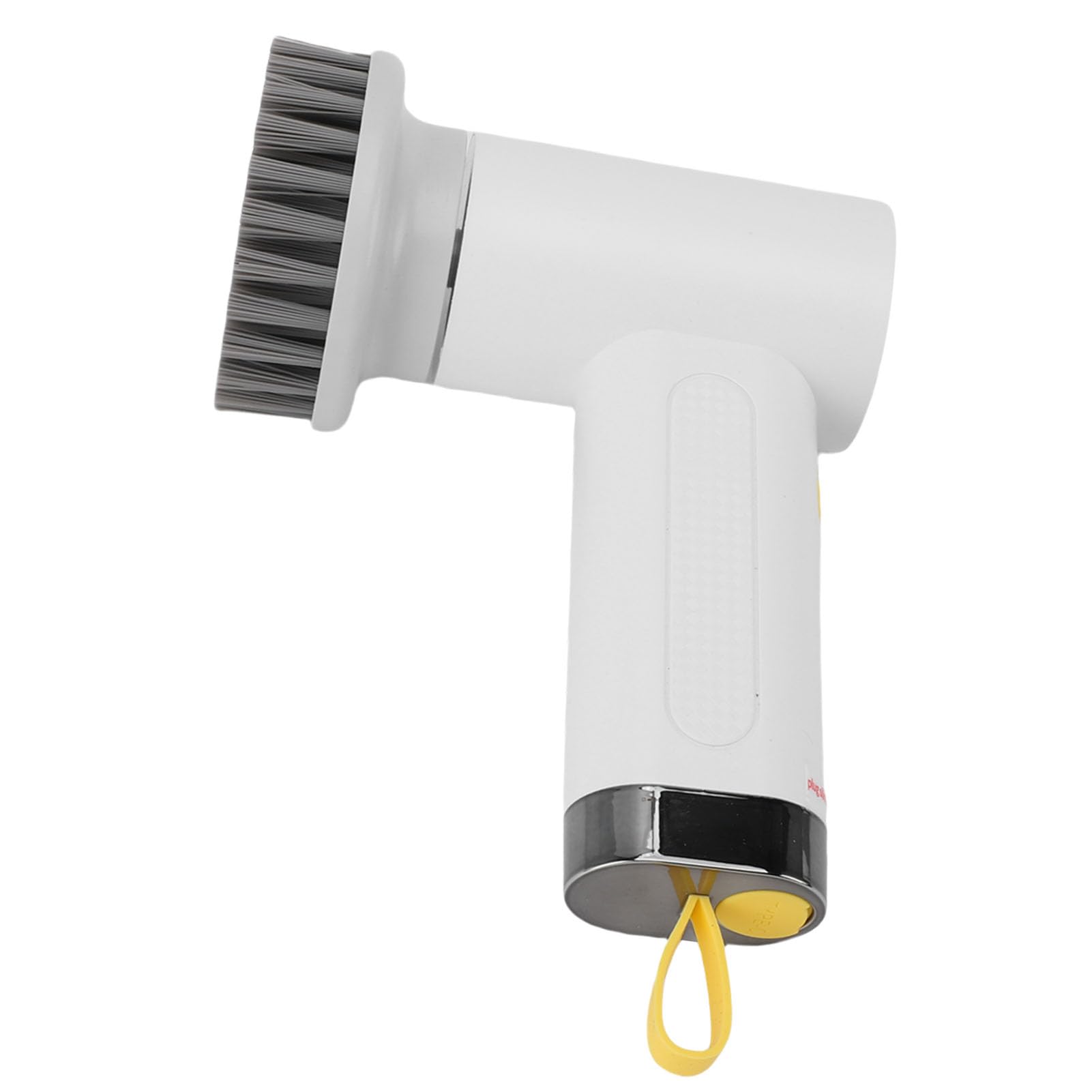 Spazzola Elettrica Rotante per Doccia, Spazzola per Doccia Senza Fili, con 3 Testine Sostituibili, per Bagno, Pavimento in Piastrelle, Parete, Vasca da Bagno (White)