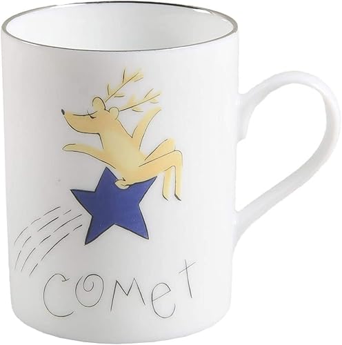 Pottery Barn China Taza de reno, cometa