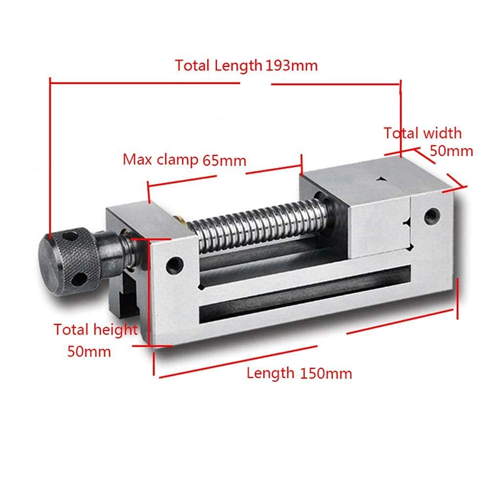 QGG50 20CrMnTi máquina de tornillo de banco de alta precisión amoladora CNC herramienta de tornillo de banco con abrazadera máxima de 65 mm para fresado de superficies