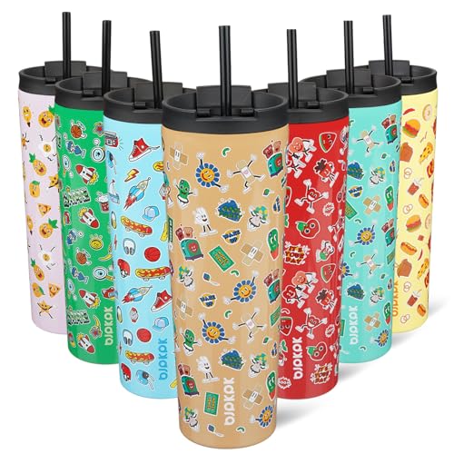 Image of BJPKPK 30 oz Coffee Tumbler with Straw, Insulated Stainless Steel Cup