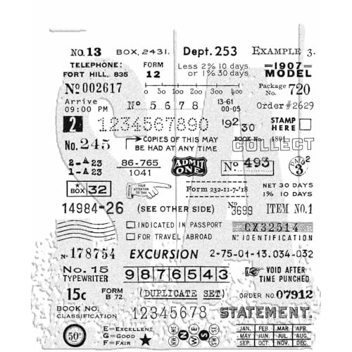Tim Holtz Cling Stamps - Tidbits - CMS488