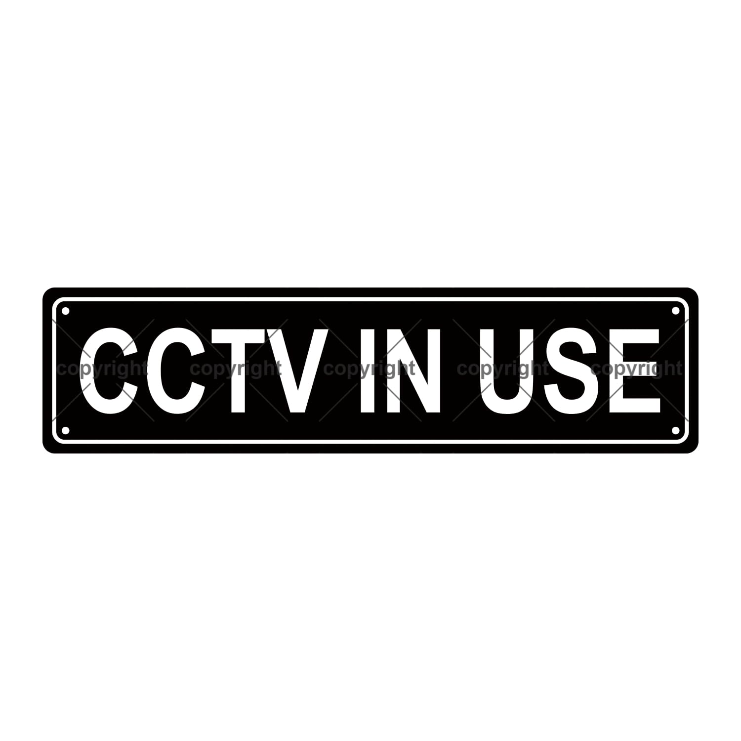 CCTV in Use Warning Metal Tin Street Sign Bar Cafe Garage Cave Home Room Wall Bathroom Farmhouse Garden Porch Patio Decor,4x16 Inch