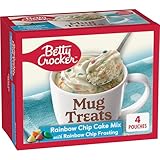 Betty Crocker Baking Mug Treats Rainbow Chip Cake Mix with Rainbow Chip Frosting, 13.9 oz(us)