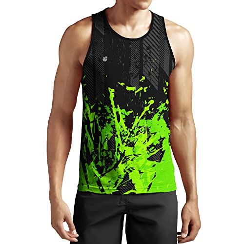 Inkholic men gym printed tank tops sleeveless sports jersey