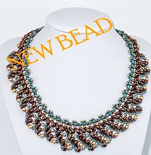 20 Pcs 2-hole ZoliDuo ® Left Pressed Beads, 5x8mm, Crystal Etching Suns - ScaraB