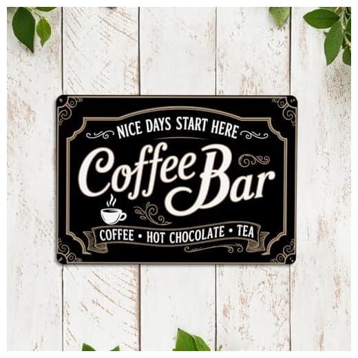 Placa Metálica Decorativa de Café