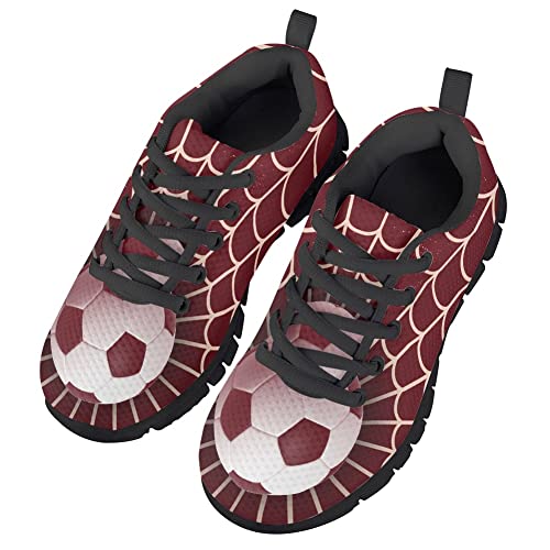 AmzPrint 8 Billiard Ball Print Breathable Mesh Unisex-Child Tennis Walking Shoes Lace Up Low-Top Vintage Sneakers Size 123