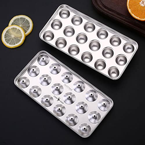 Packove H04F35KD17D Stainless Steel Ice Mold Reusable Ice Trays Ball Shaped Ice Cube Tray Household Freezer Molds thumb #5