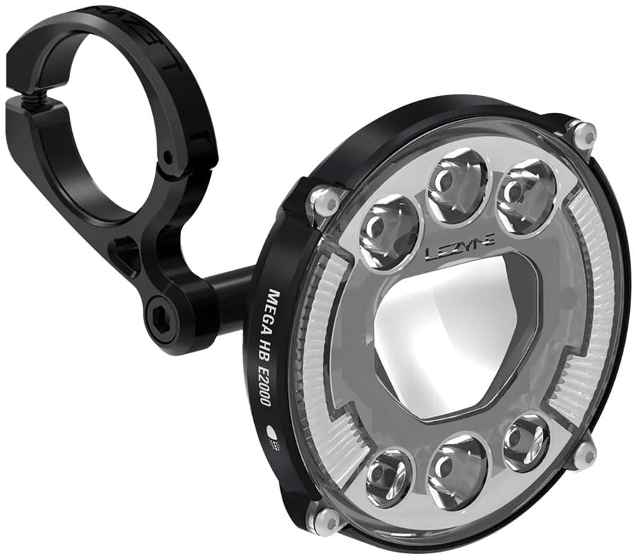Iluminación Delantera E-Bikes LEZYNE LED LEZYNE E-Bike Mega STVZO E2000 - Satén Negro