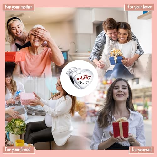 Image of Mothers Day Birthday Number Love Family Friendship Graduation Auntie Grandma Dad Mom Charms for Pandora Bracelets Necklaces, Gifts Women, for Anniversary Valentines Christmas