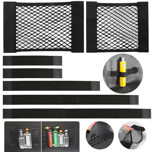 dsDAEDK Lot de 7 sacs de coffre de voiture avec fermeture - Noir - Universel - Pour voiture/SUV