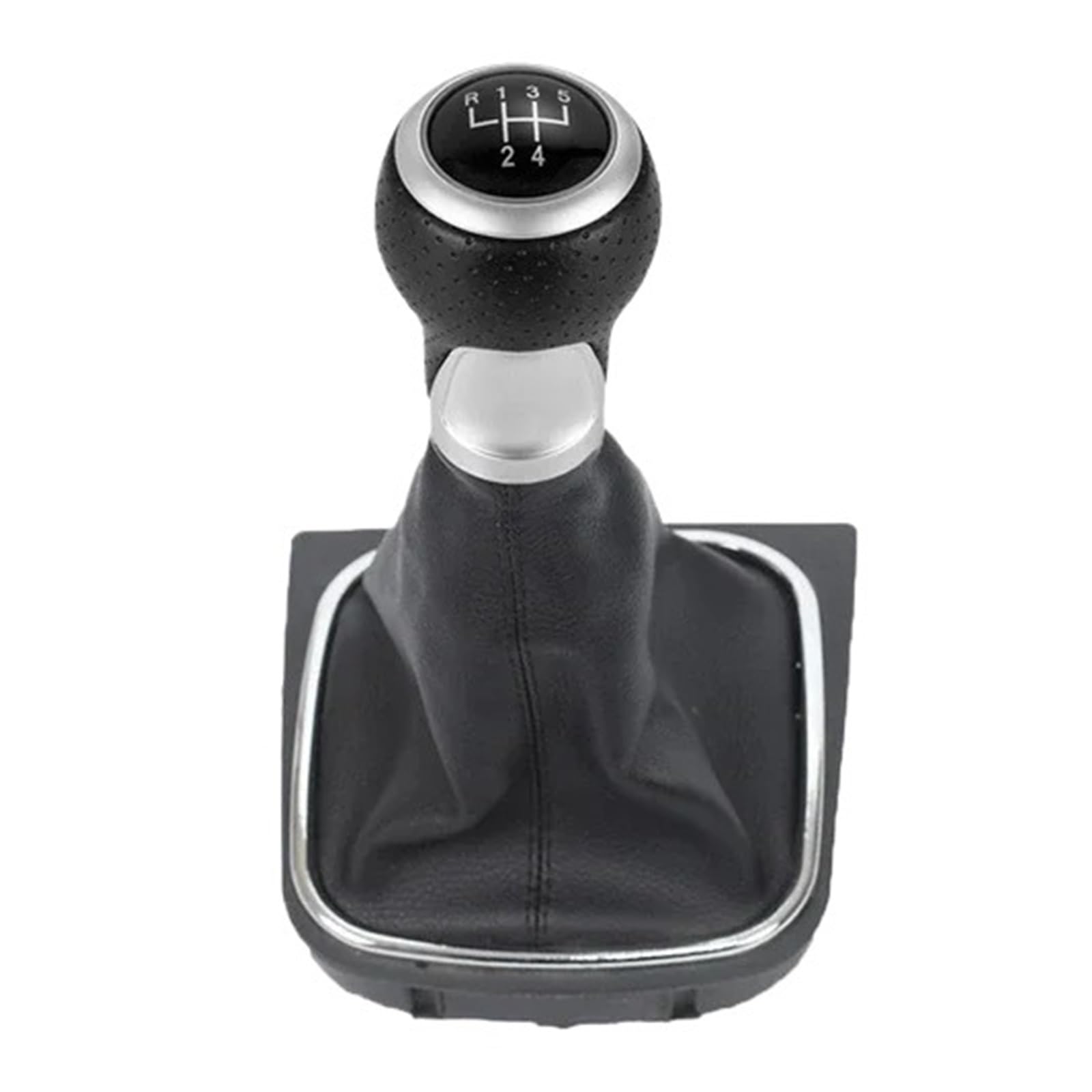 Polvane Black-Line-5-Speed Gear Shift Lever Knob Car Gear Shift Knob Stick Handball Lever Shifter 5 6 For Speed For Volkswagen For Vw For Golf(Black-Line-5-Speed)