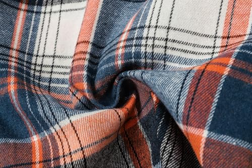 Image of Betusline Boy and Men Button Down Plaid Shirt