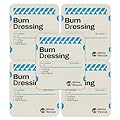 Rhino Rescue 5 Pack 4" X 4" Burn Dressing, Burn Gel Cooling Soothing Cream Relief Burn First Aid Supplies (5)