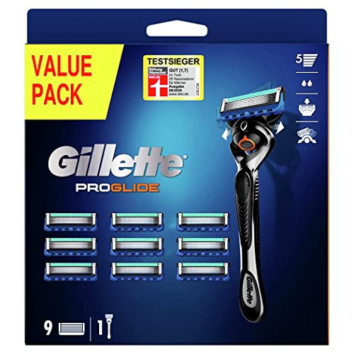 Gillette ProGlide Nassrasierer Herren, Rasierer + 10 Rasierklingen mit 5-fach Klinge, Geschenk Männer - Image 3
