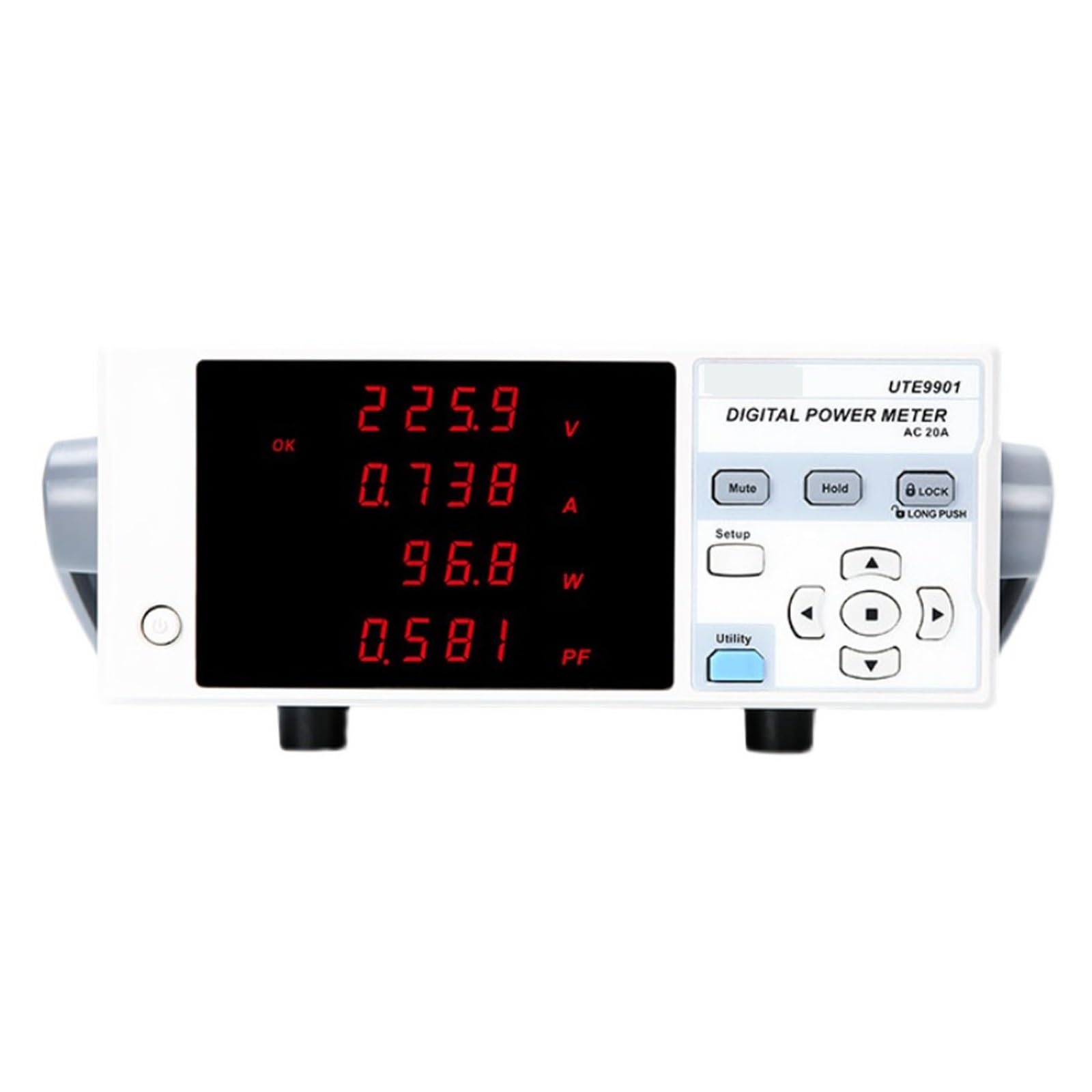 Tester per batteria auto, UTE9800 UTE9901 Strumento di misura dei parametri elettrici intelligenti Funzioni allarme del misuratore potenza digitale(UTE9901)