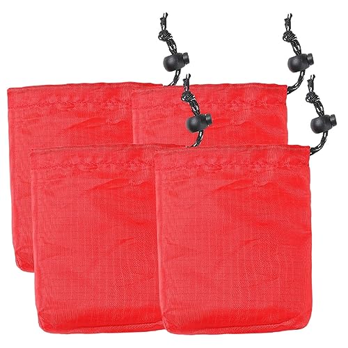 Mipcase 4Pcs Outdoor Drawstring Storage Bags Versatile Sundries Pouches for Travel Camping Organizing Small Items Lightweight Convenient for Jewelry More