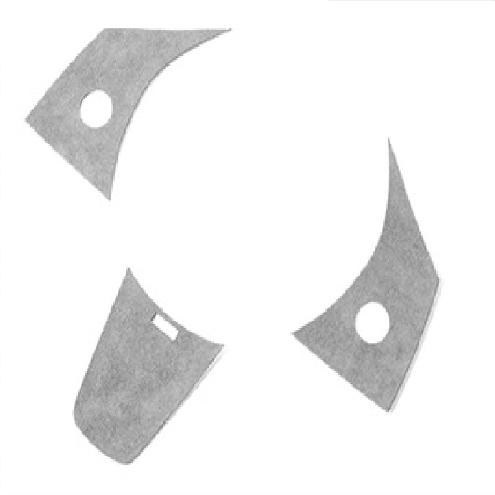 Qibbei Titanium Car Styling For Tesla Model 3 Y Steering Wheel Cover Trim Sticker Center Console Interior Mouldings(Titanium)