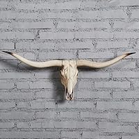 Amazon.co.jp: ロングホーン 牛の頭蓋骨 - ヤギ ロングホーン 壁