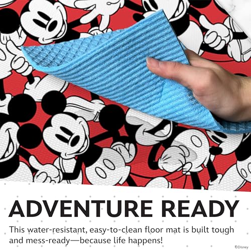 Image of Disney Mickey Anti-Fatigue Kitchen Mats for Floor, 17x47, Non-Slip