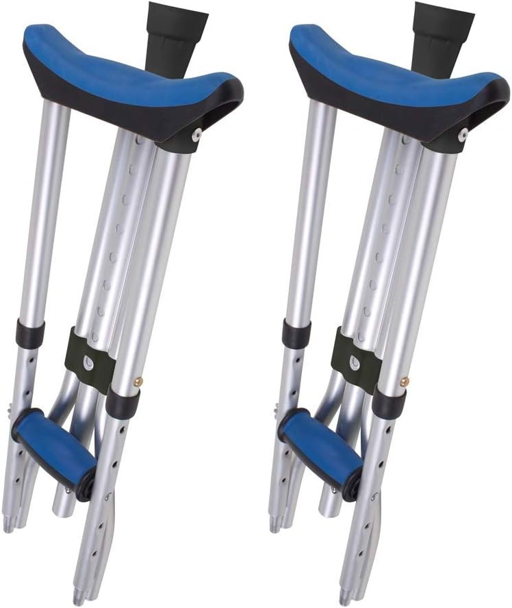 Carex Folding Crutches, Pair
