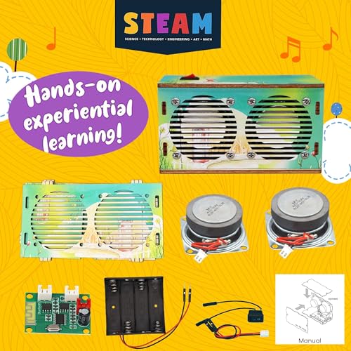 image for SCAEMO DIY Bluetooth Speaker Kit, Stem Projects for Kids Ages 8-12, Sc